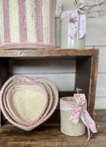 Heart baskets (pink)