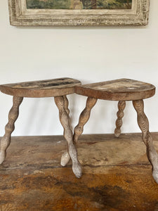 French “demilune” stools