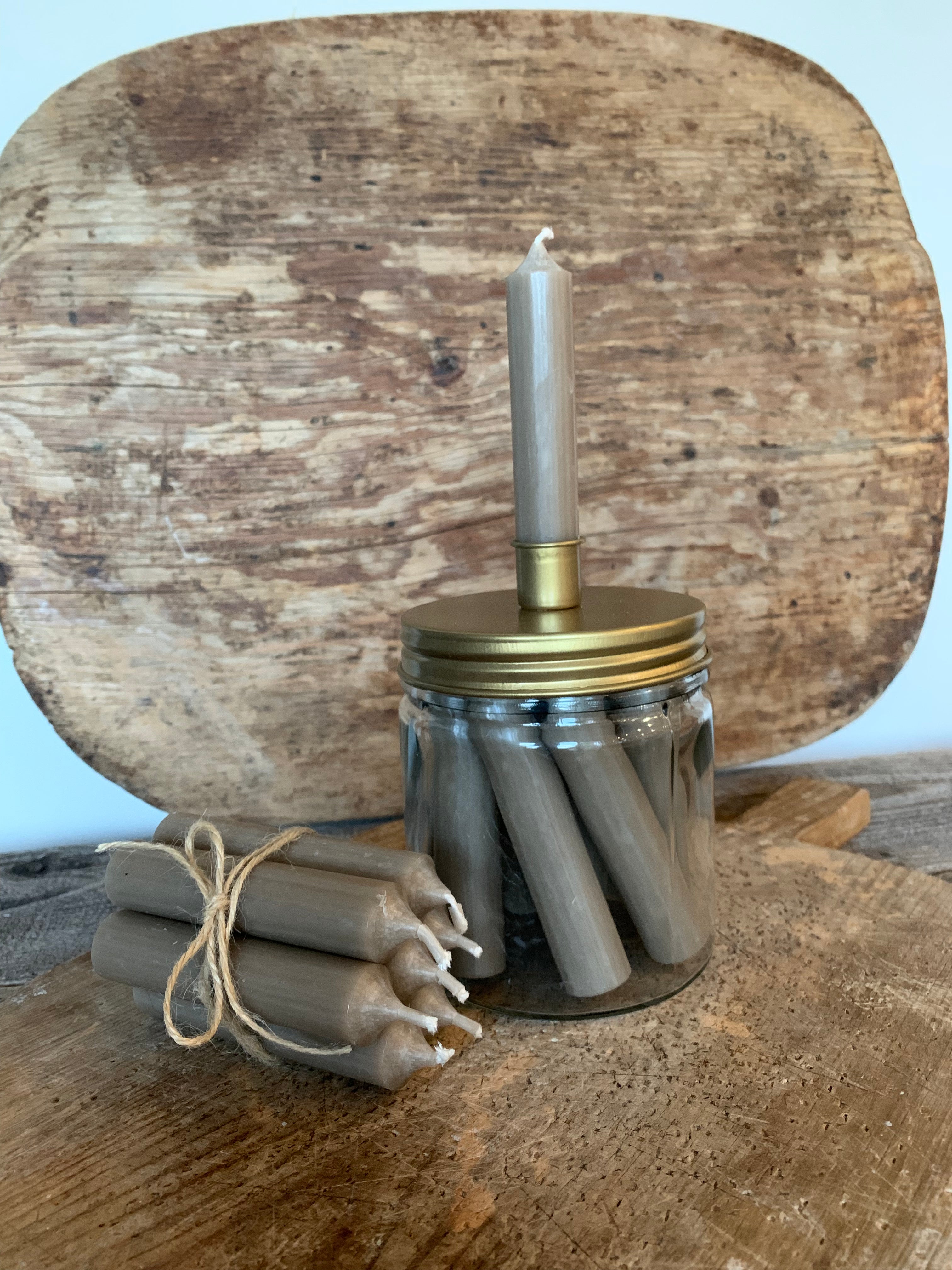 Nordic jar candle holder