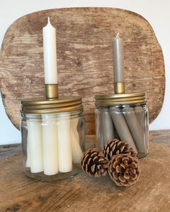 Nordic jar candle holder