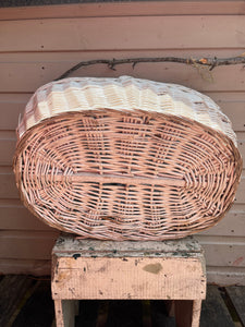 Painted white basket