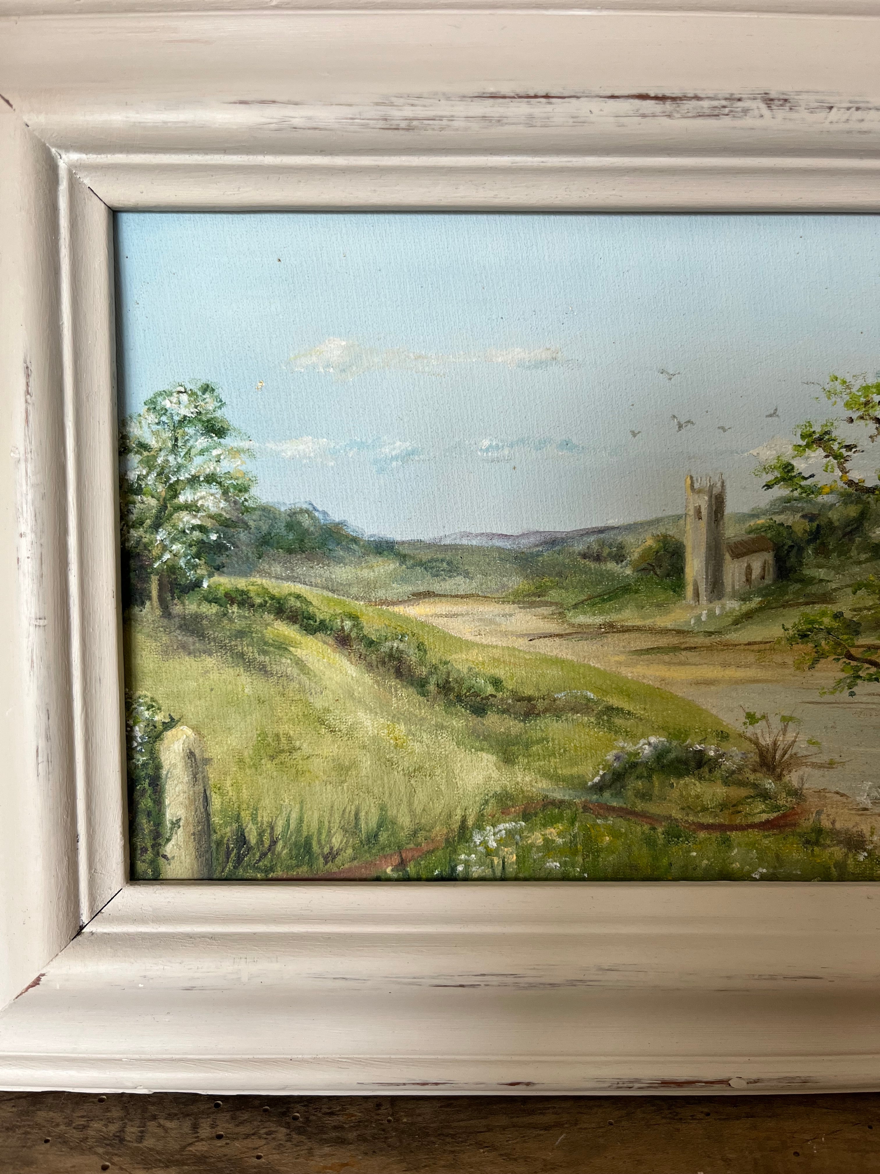 Framed watercolour