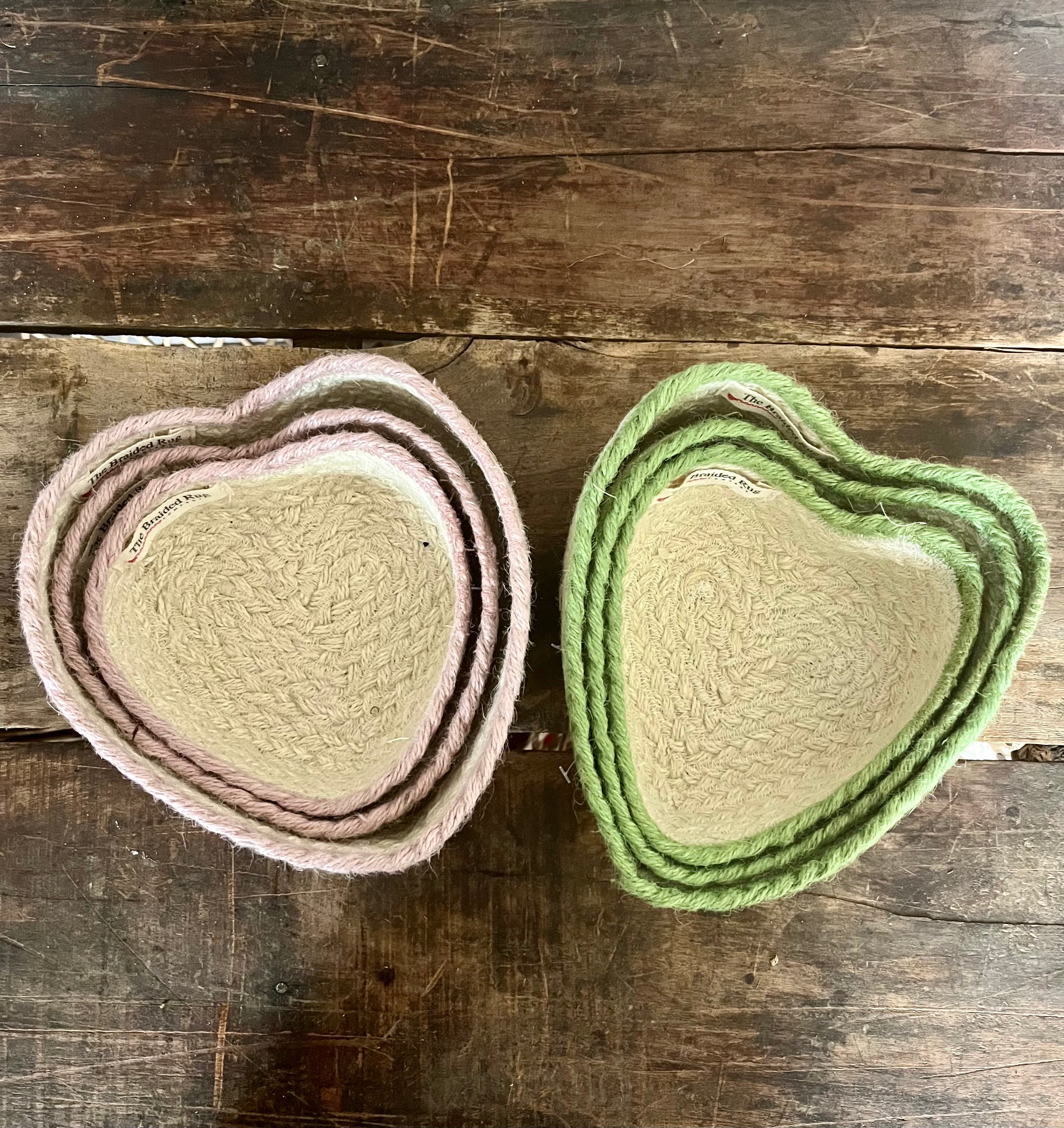 Heart baskets (pink)