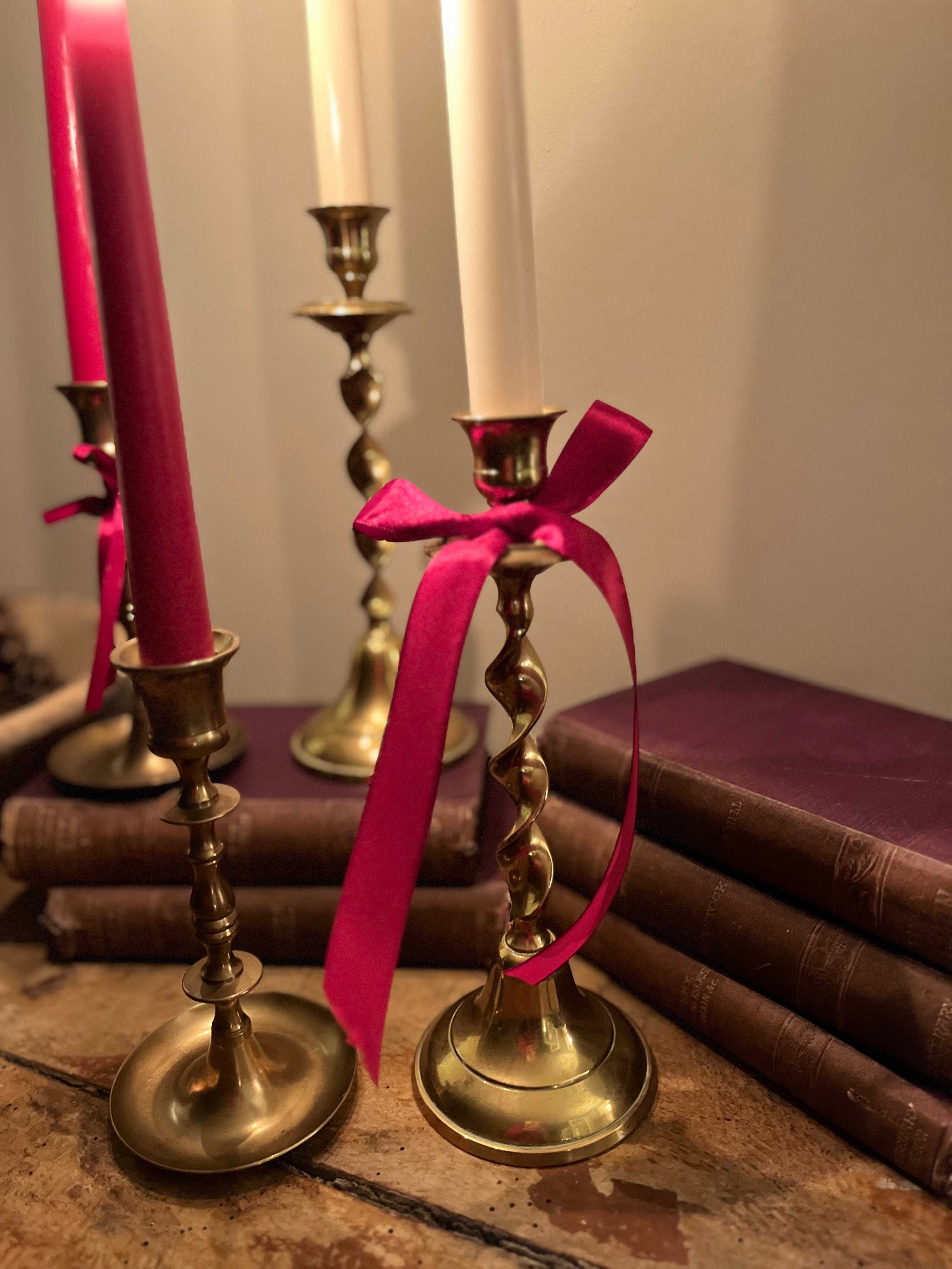 Brass candle holders