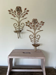 Vintage candle sconces
