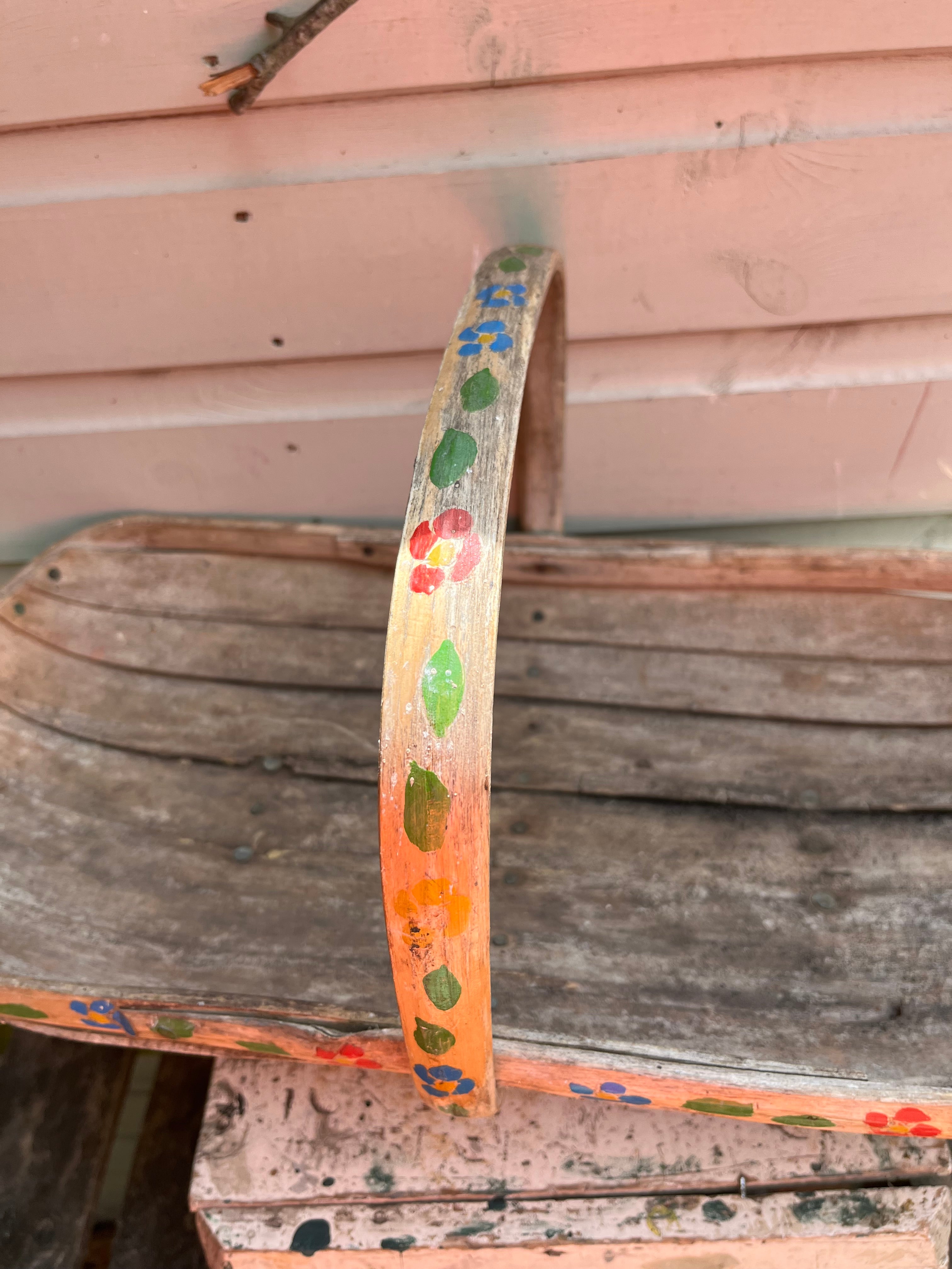 Painted trug