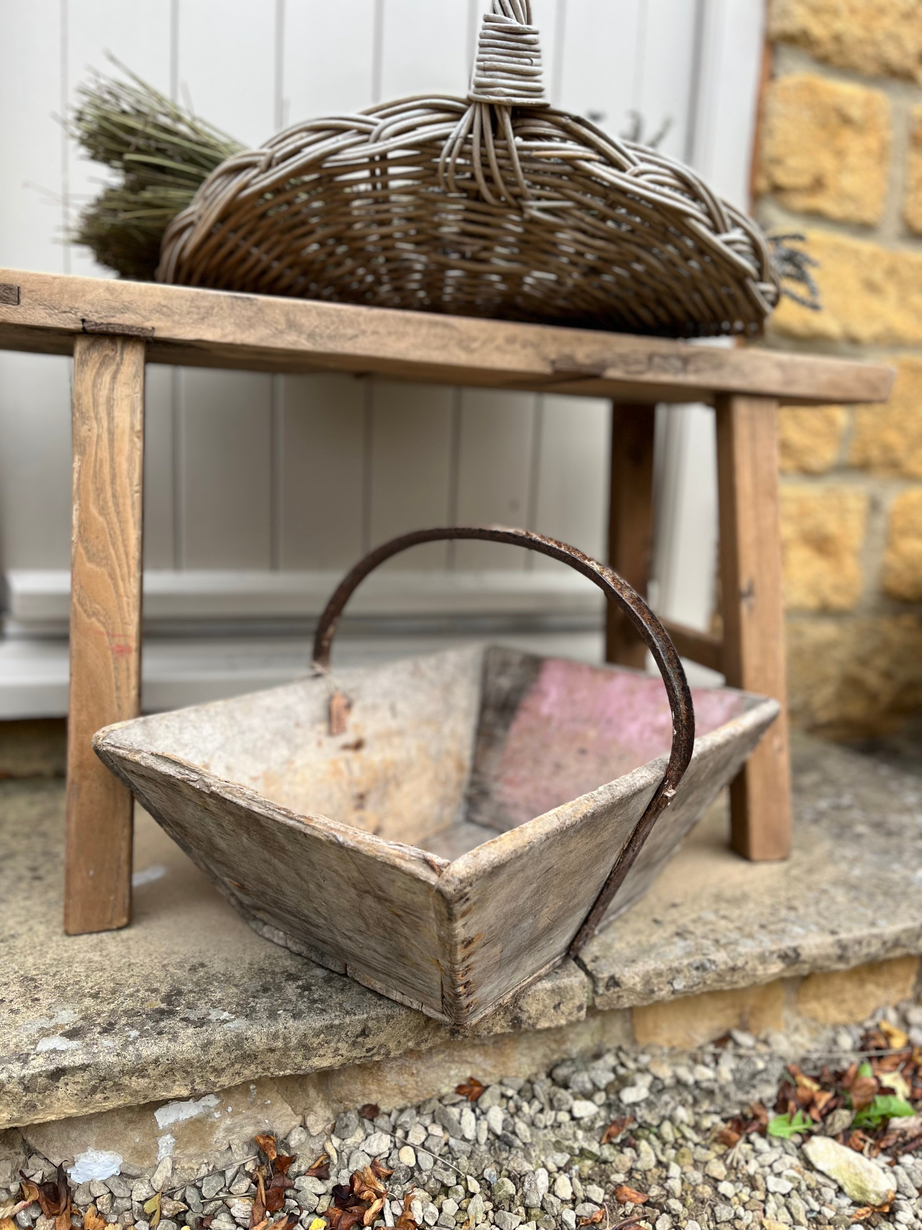 French wooden Trug