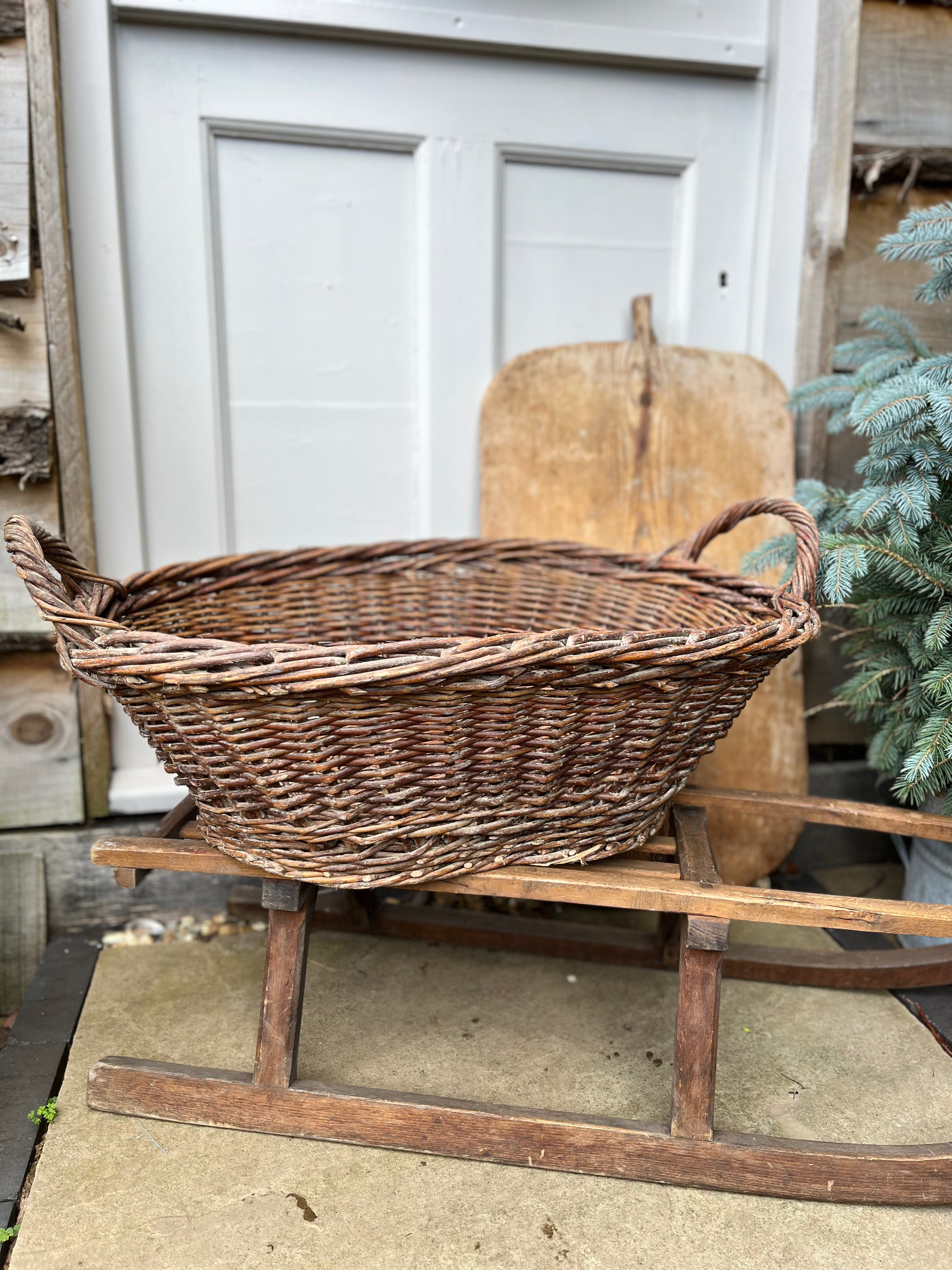 Vintage willow basket