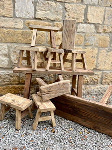 Mini Elm stools