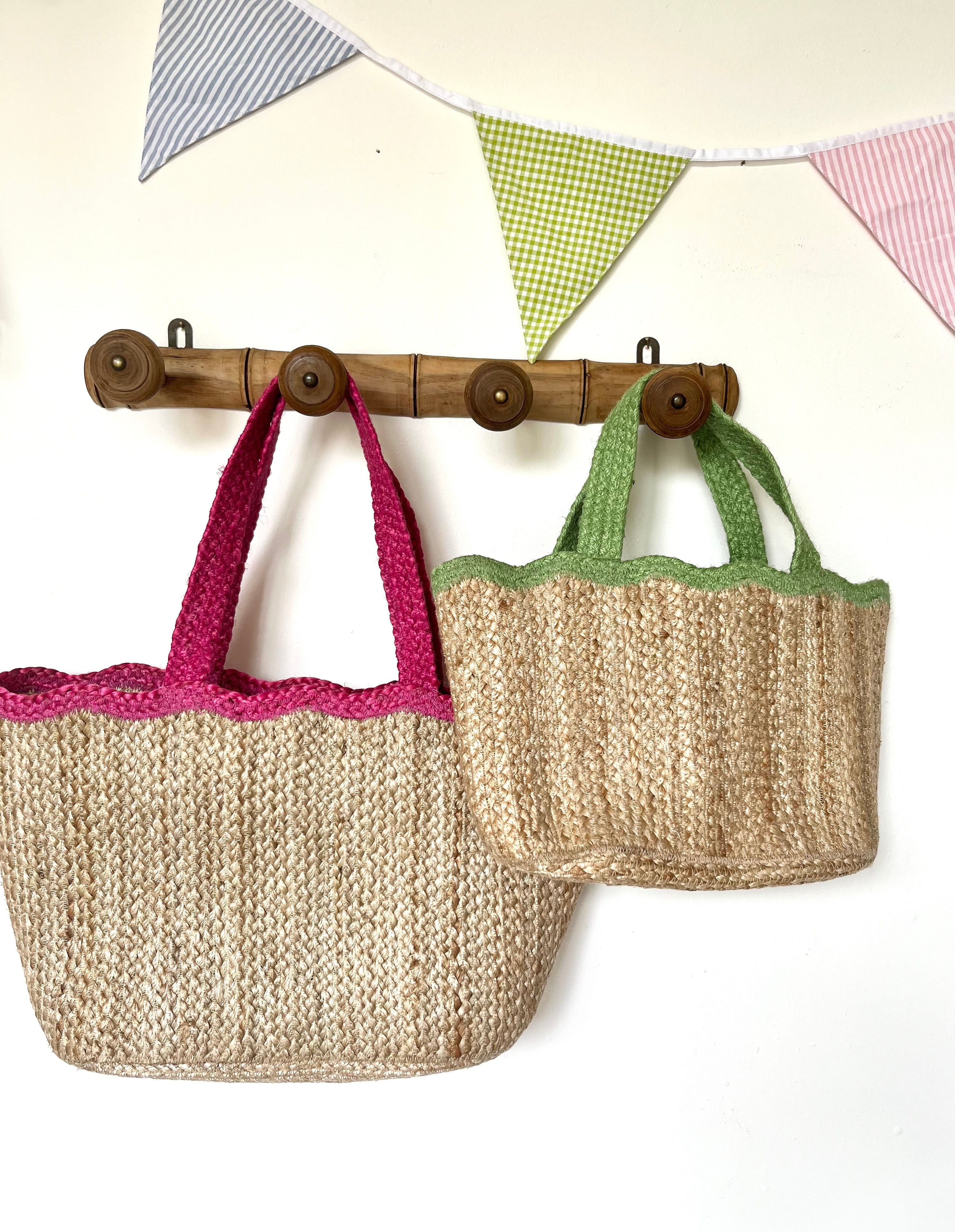 Wavy Jute Tote