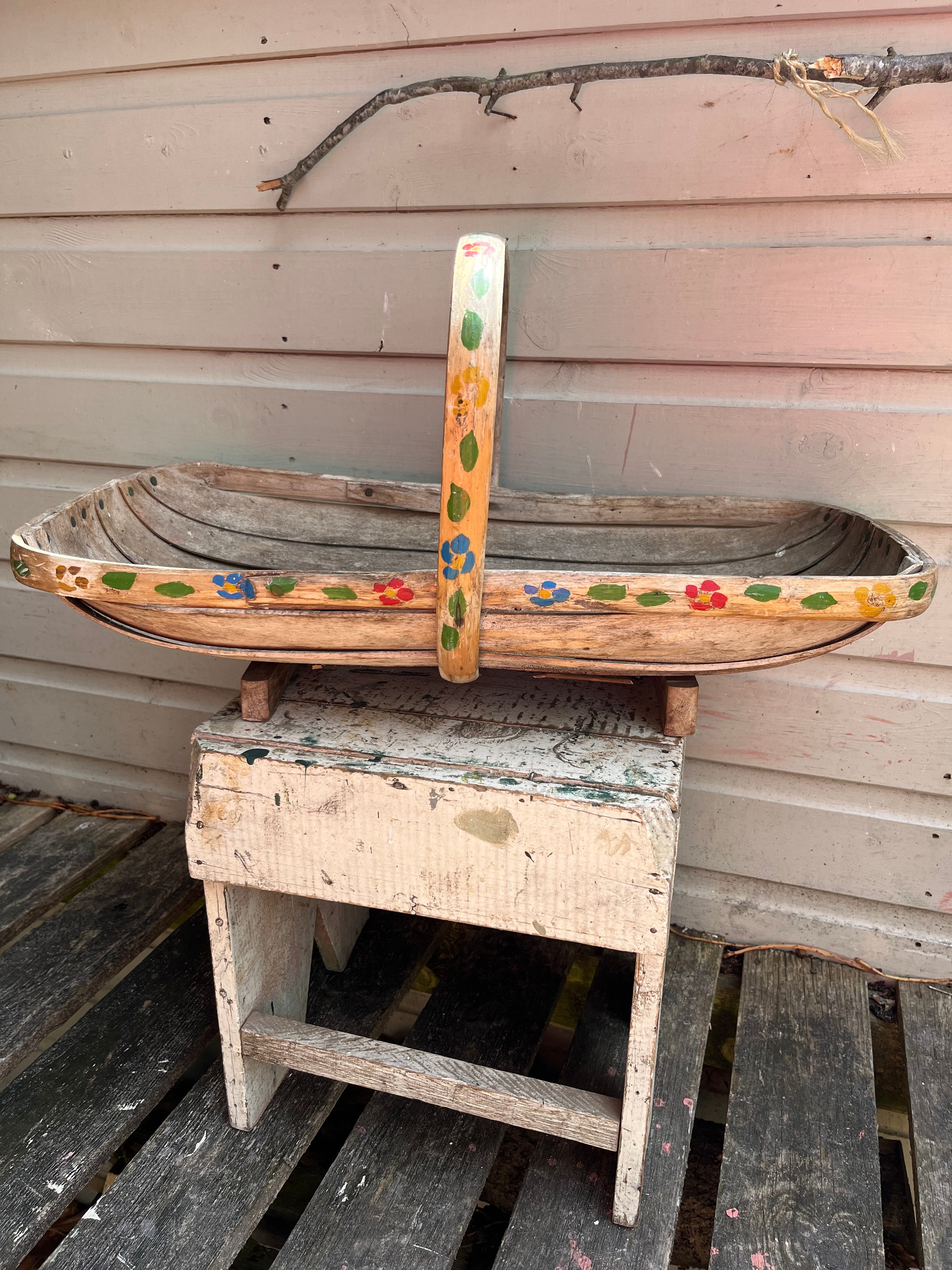 Painted trug