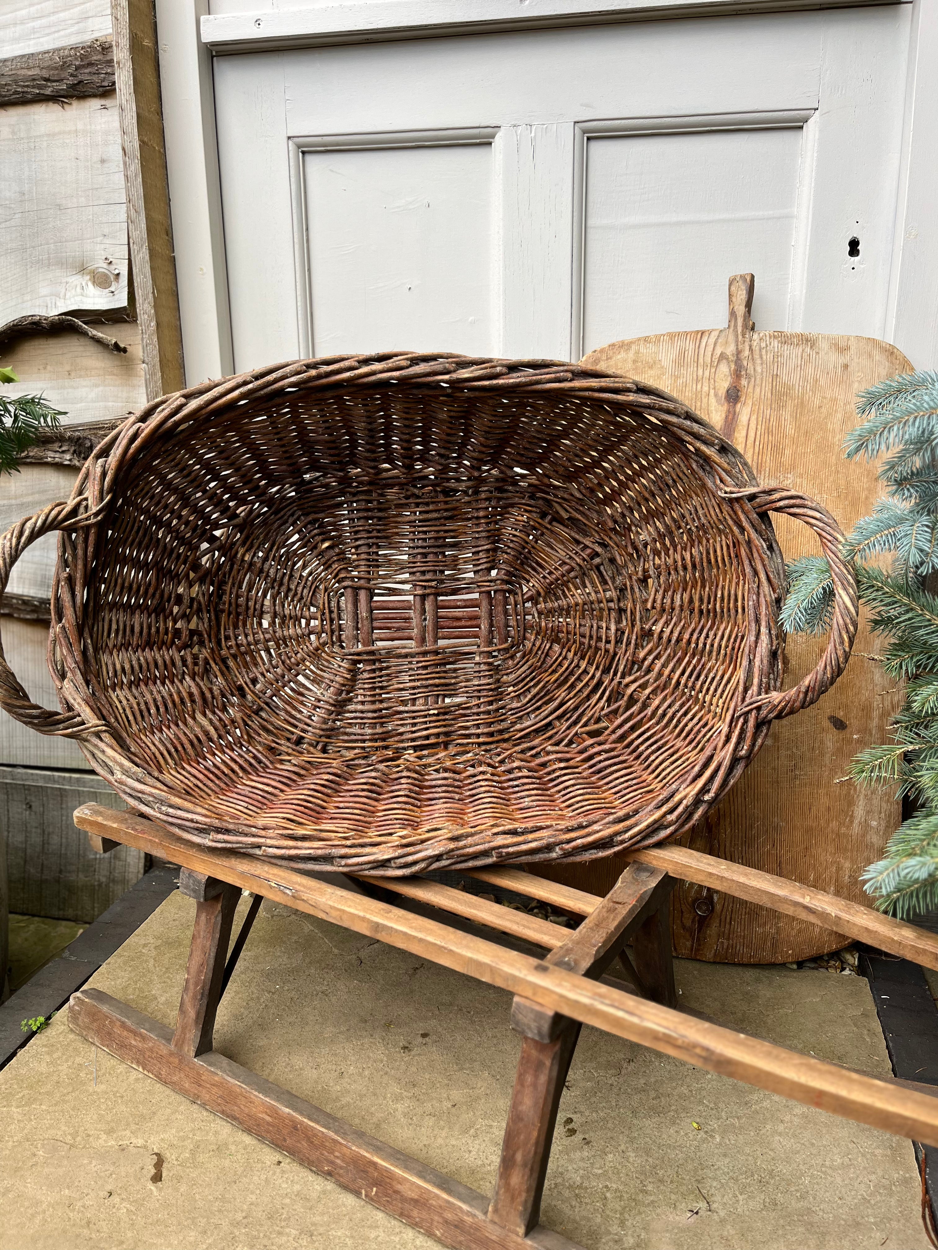 Vintage willow basket