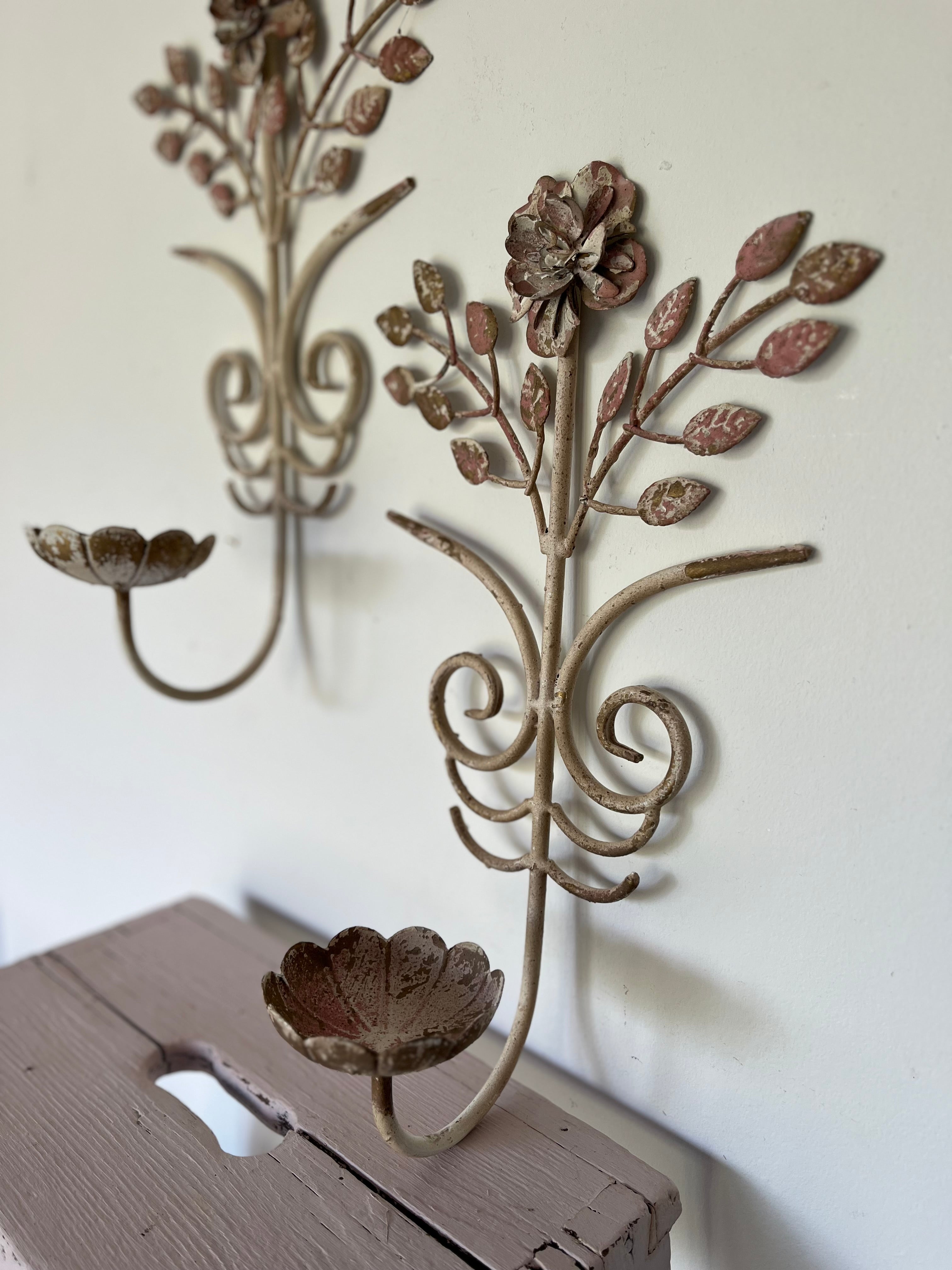 Vintage candle sconces