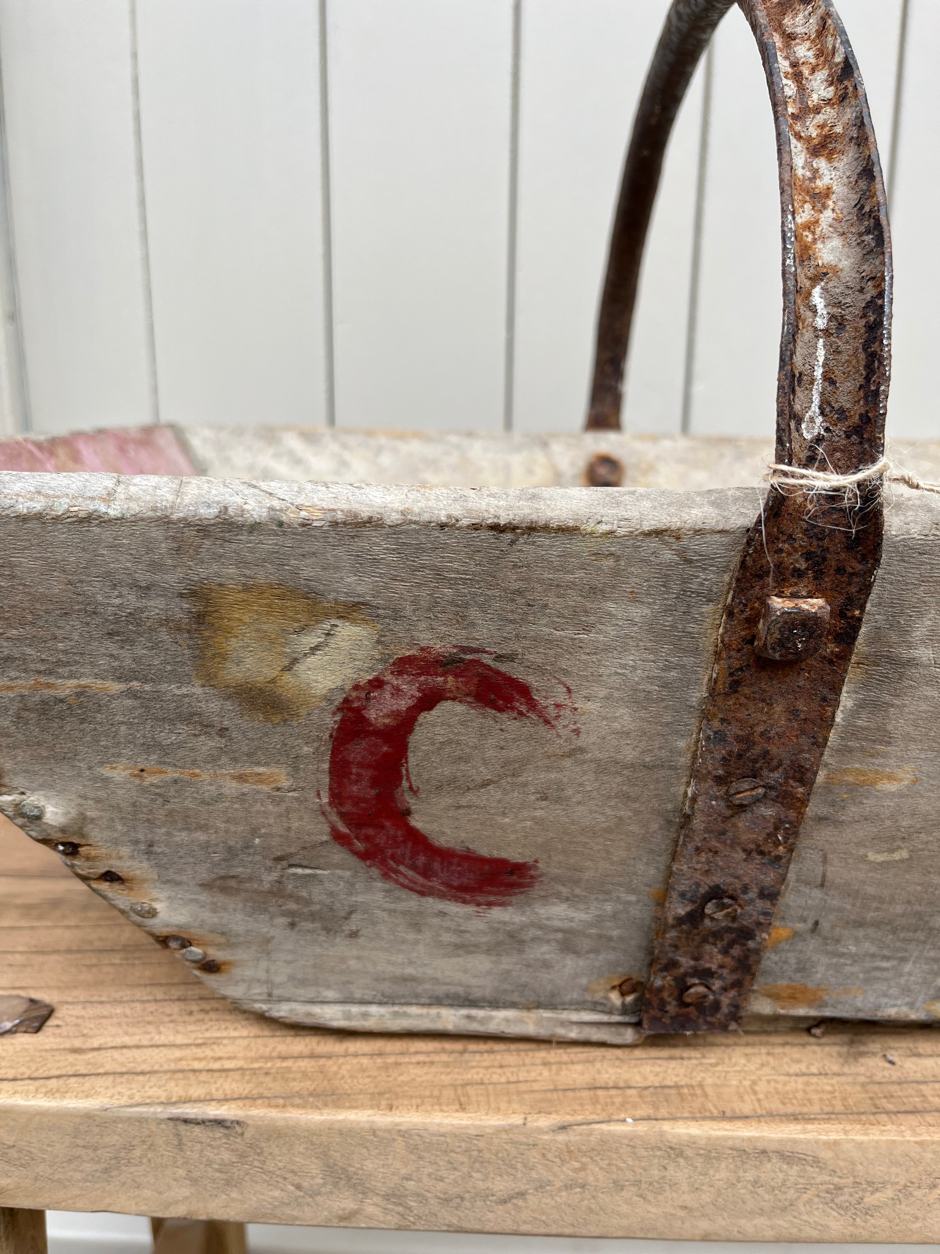 French wooden Trug