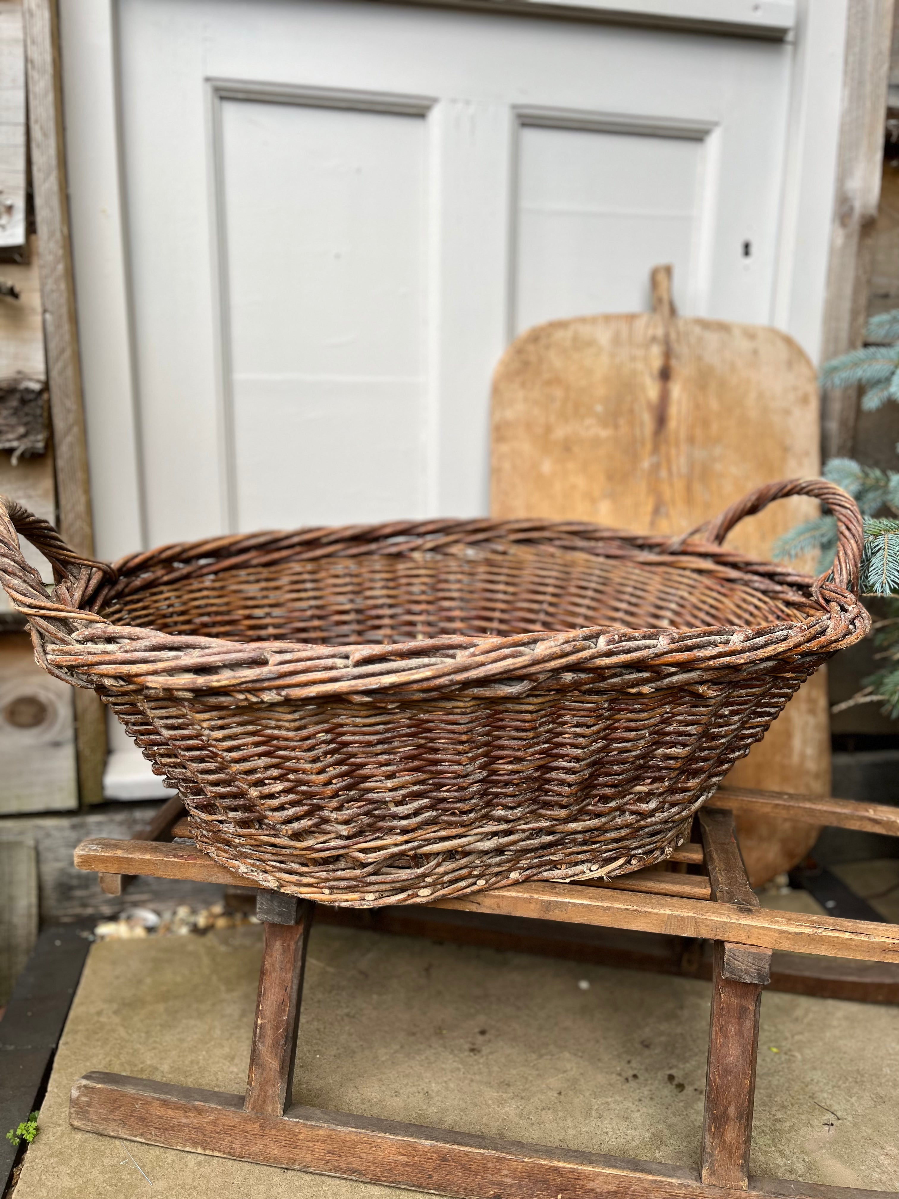 Vintage willow basket