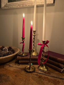 Small brass candle holders