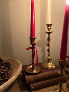 Small brass candle holders