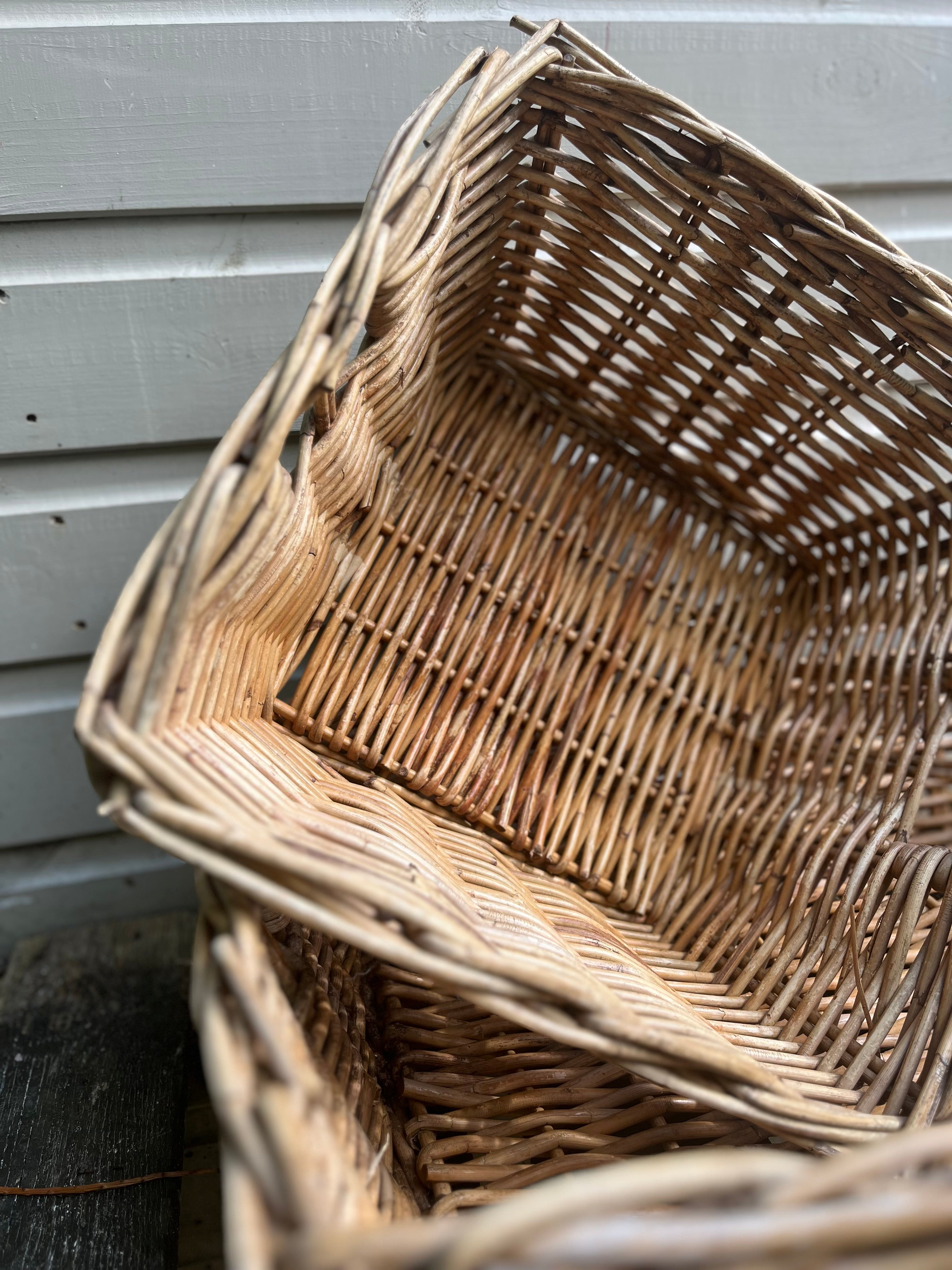 Vintage storage baskets