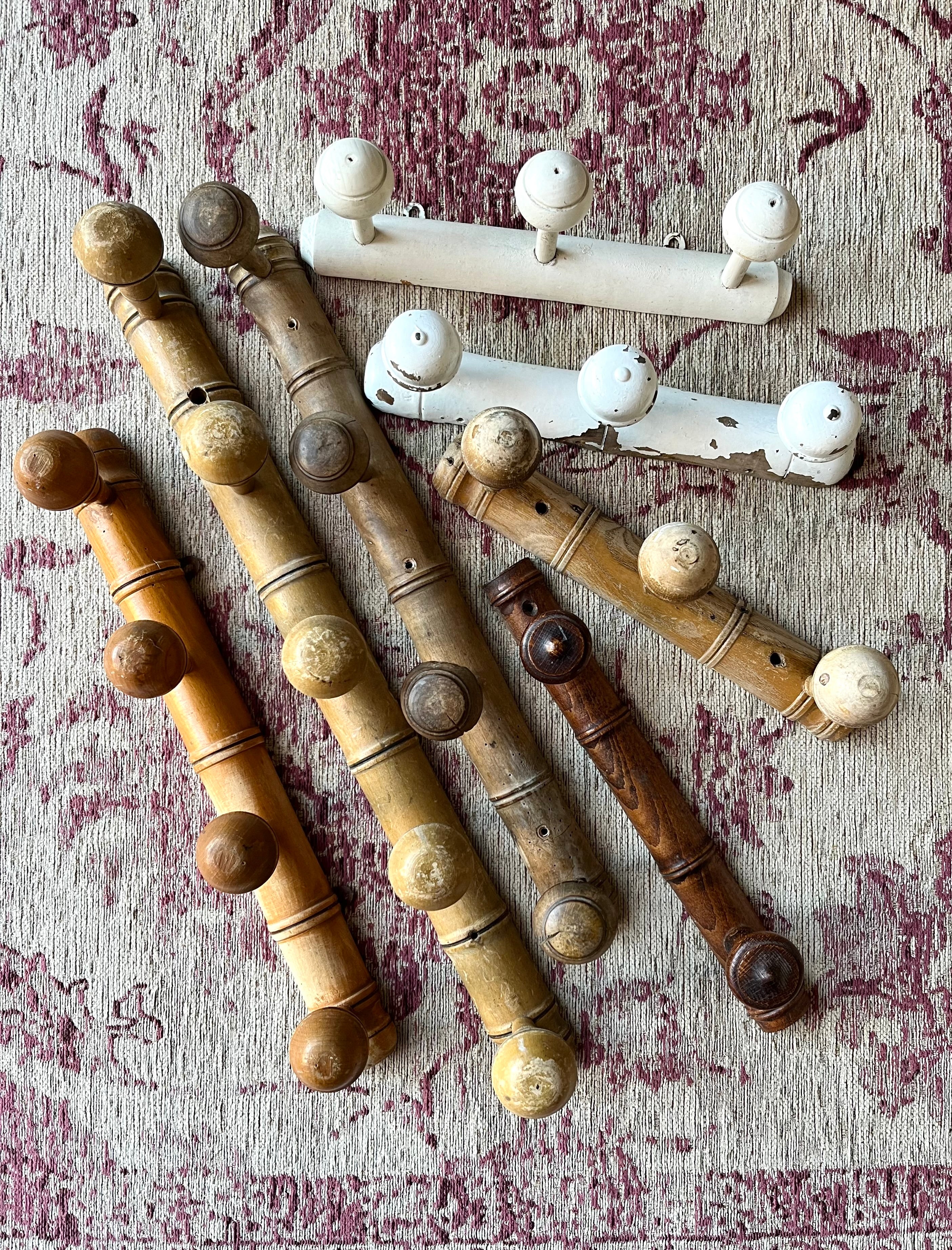 French faux bamboo pegs