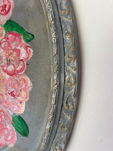 Floral oval art