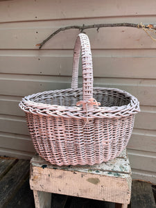 Pale pink basket