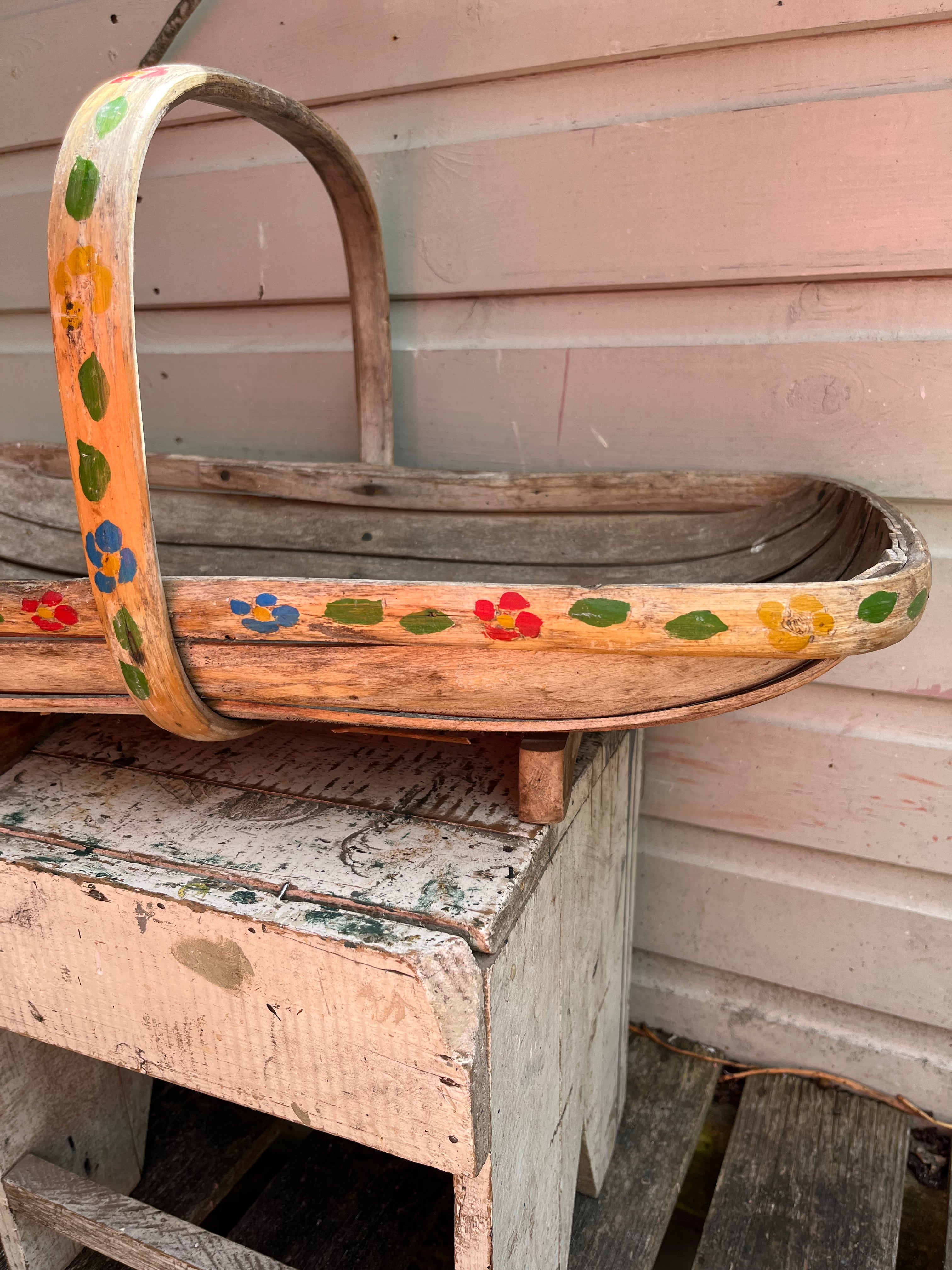 Painted trug