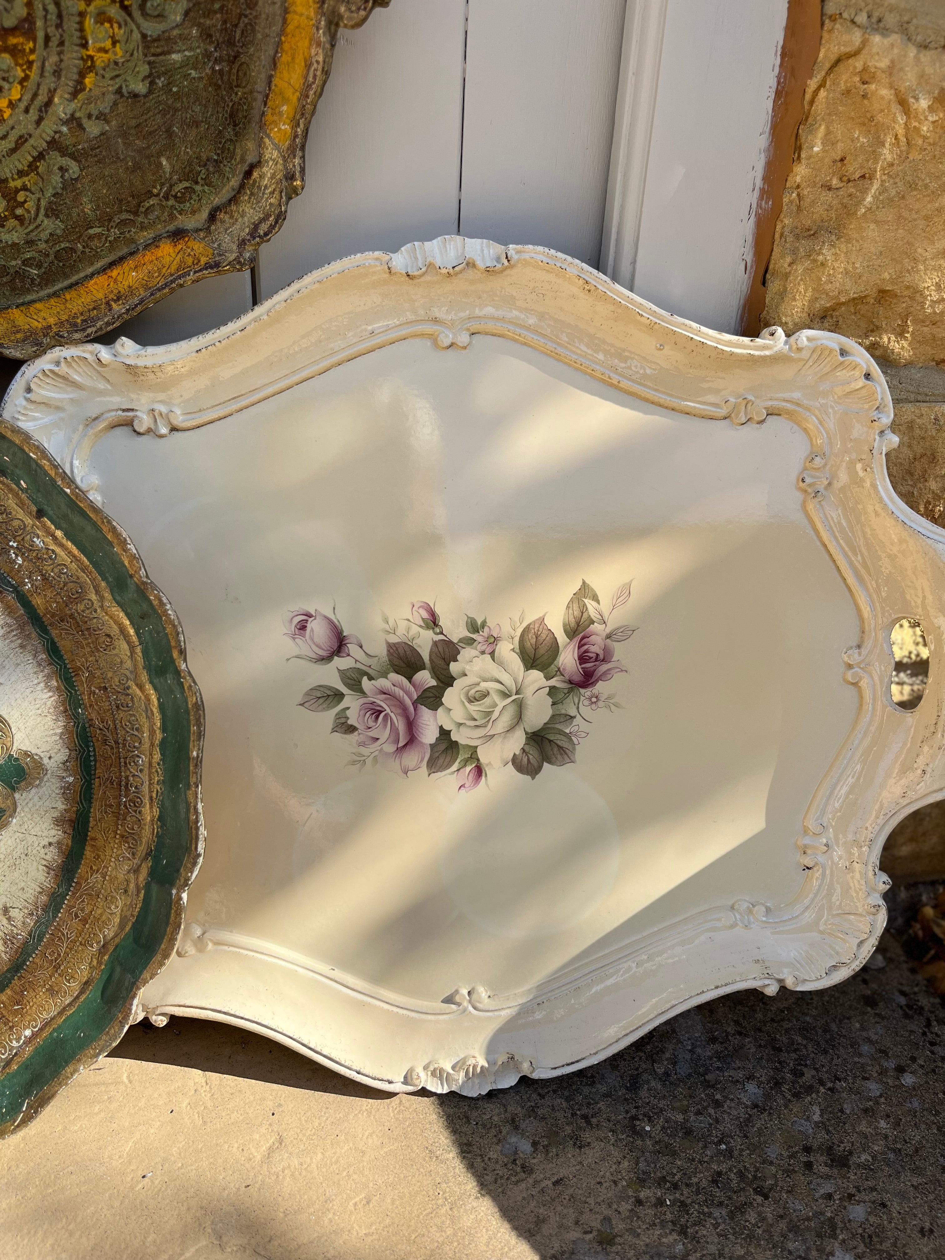 Vintage lacquered tray