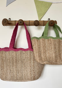 Wavy Jute Tote