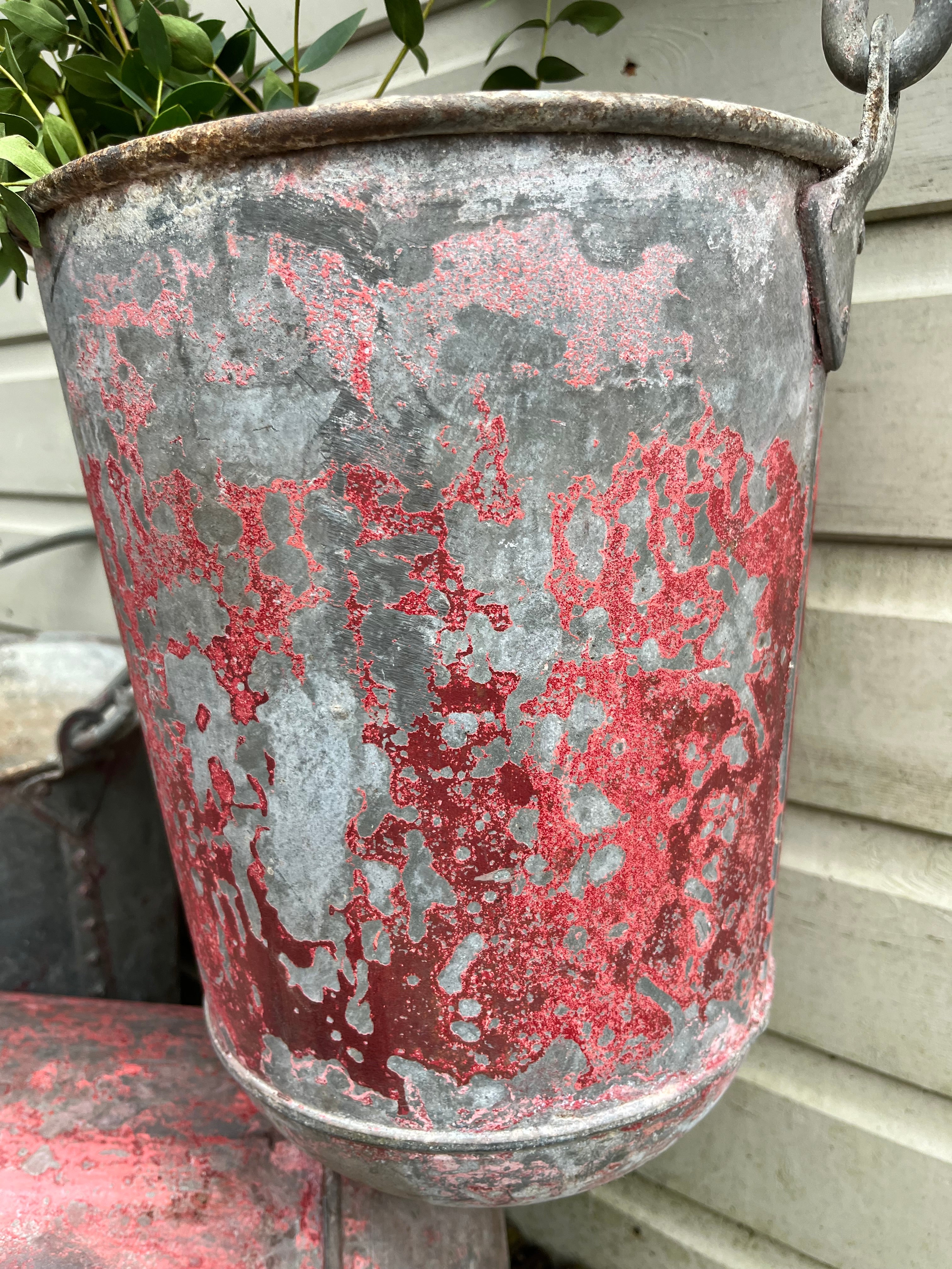 Antique fire buckets