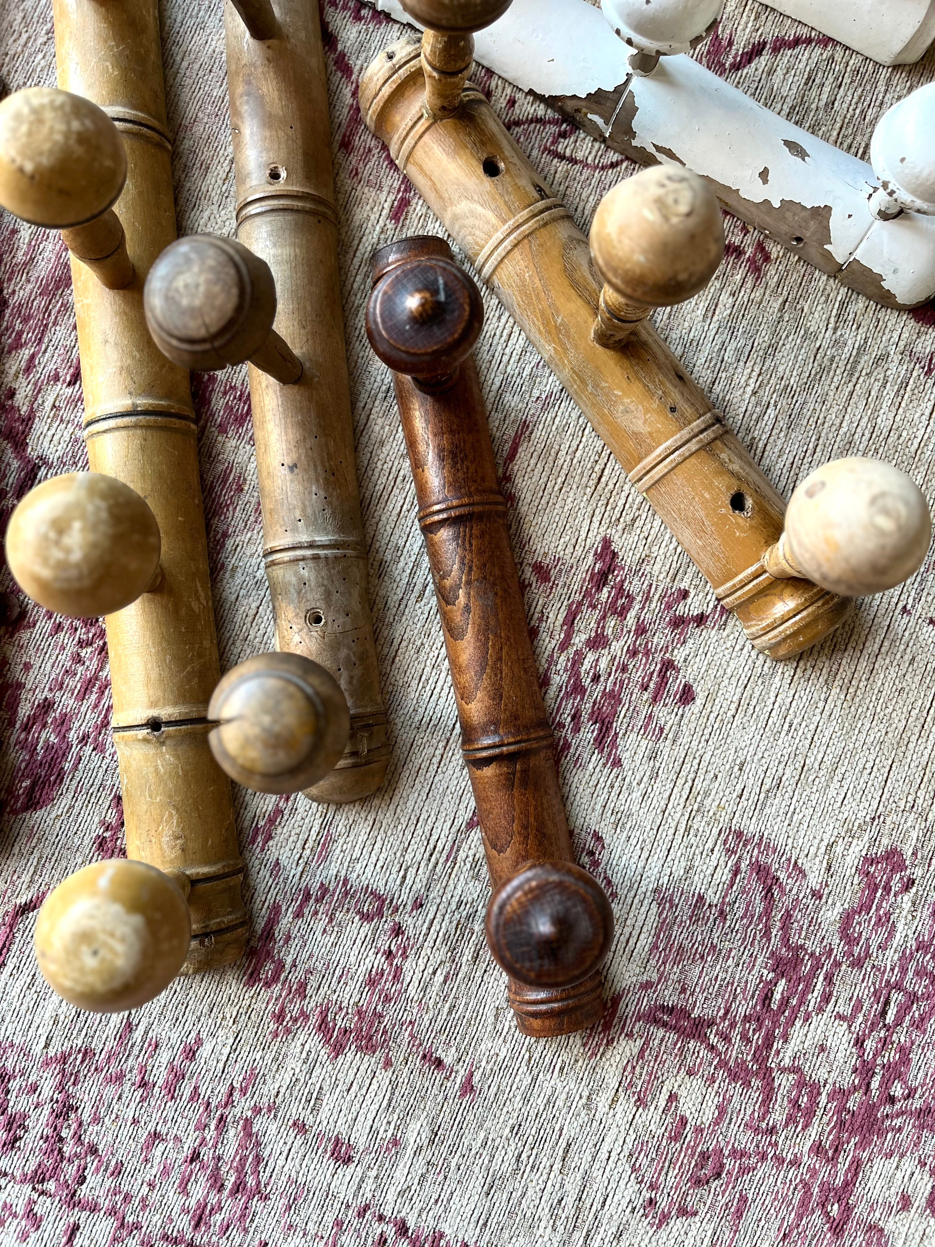 French faux bamboo pegs