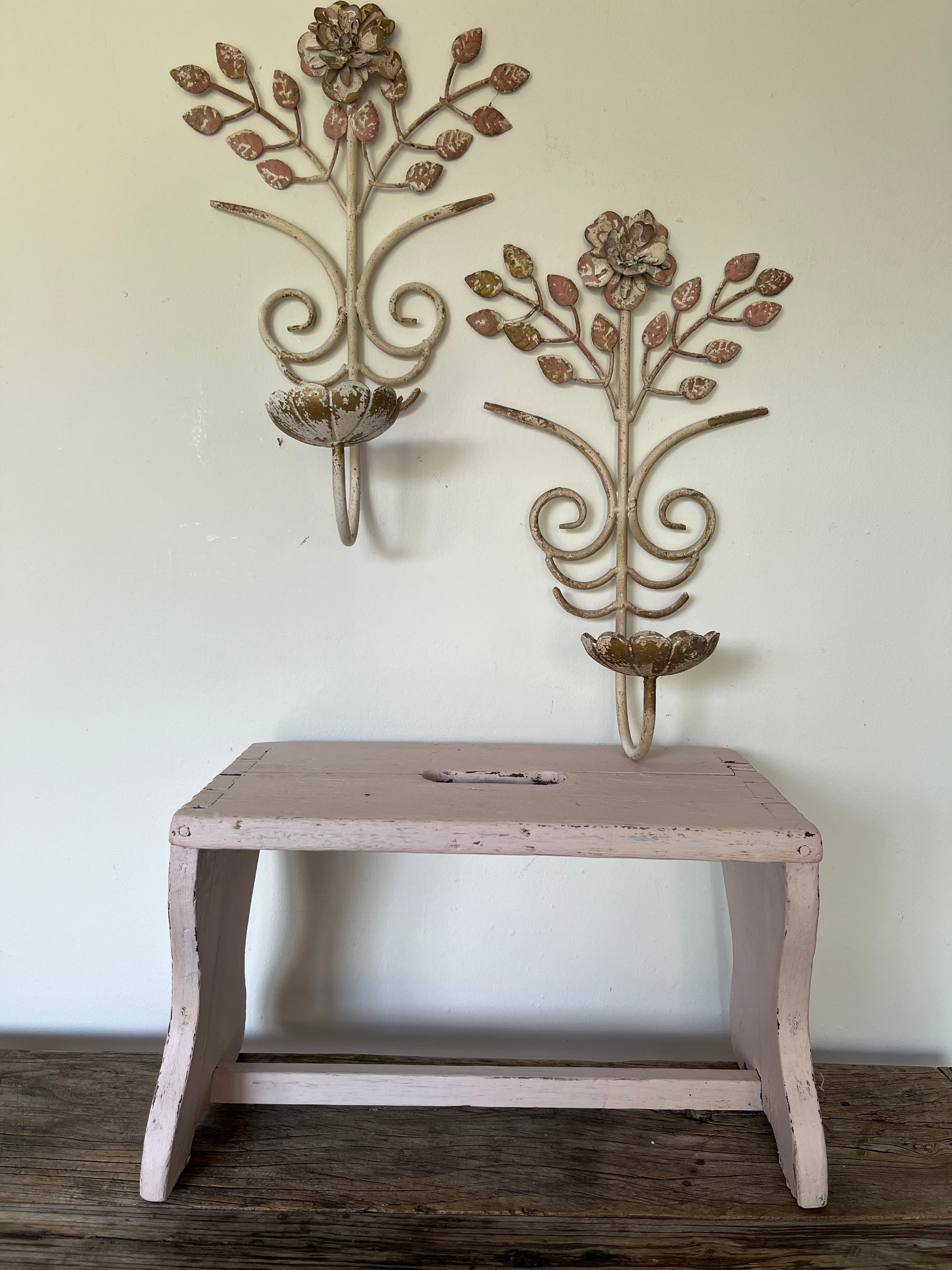 Vintage candle sconces
