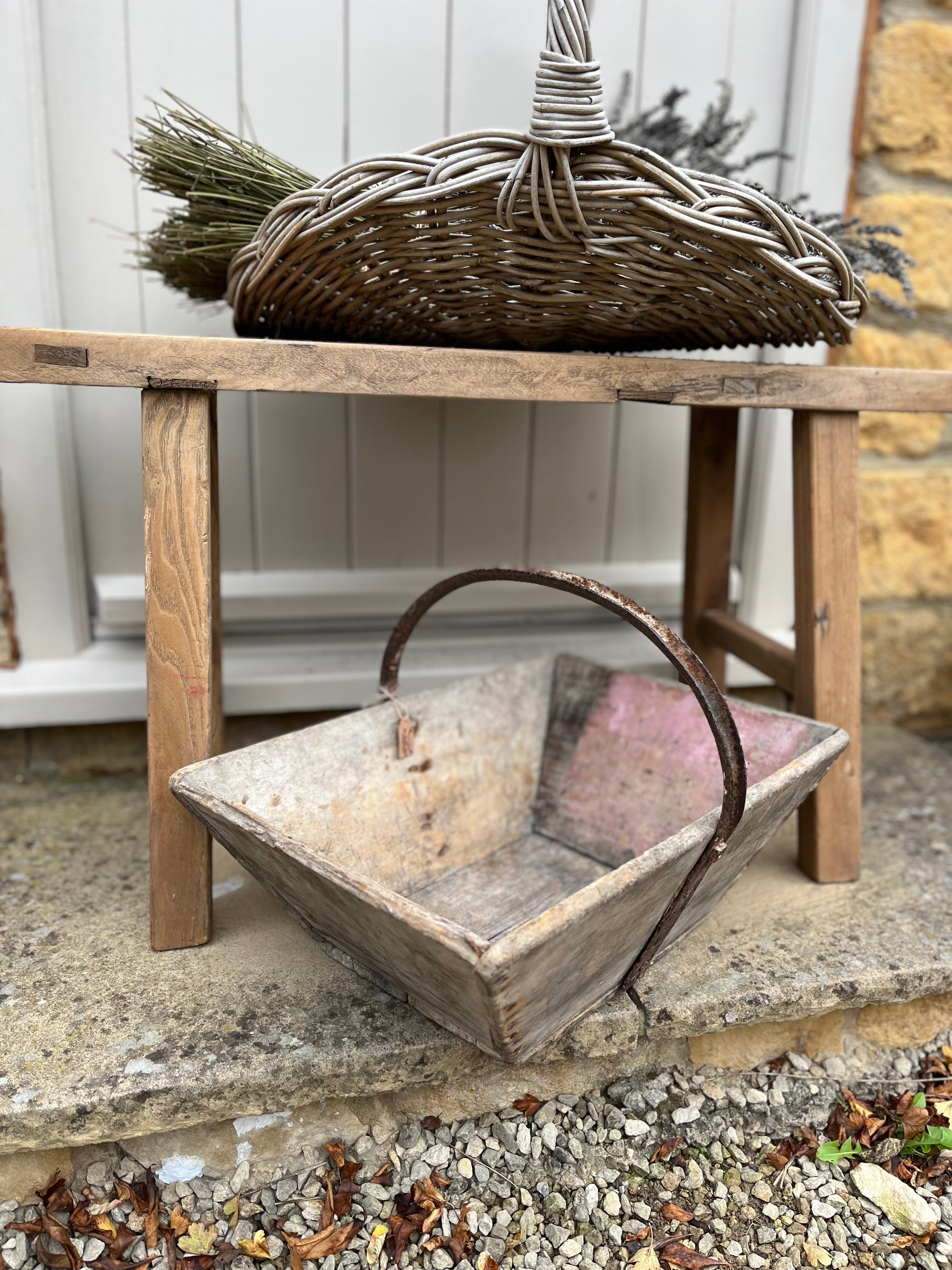 French wooden Trug