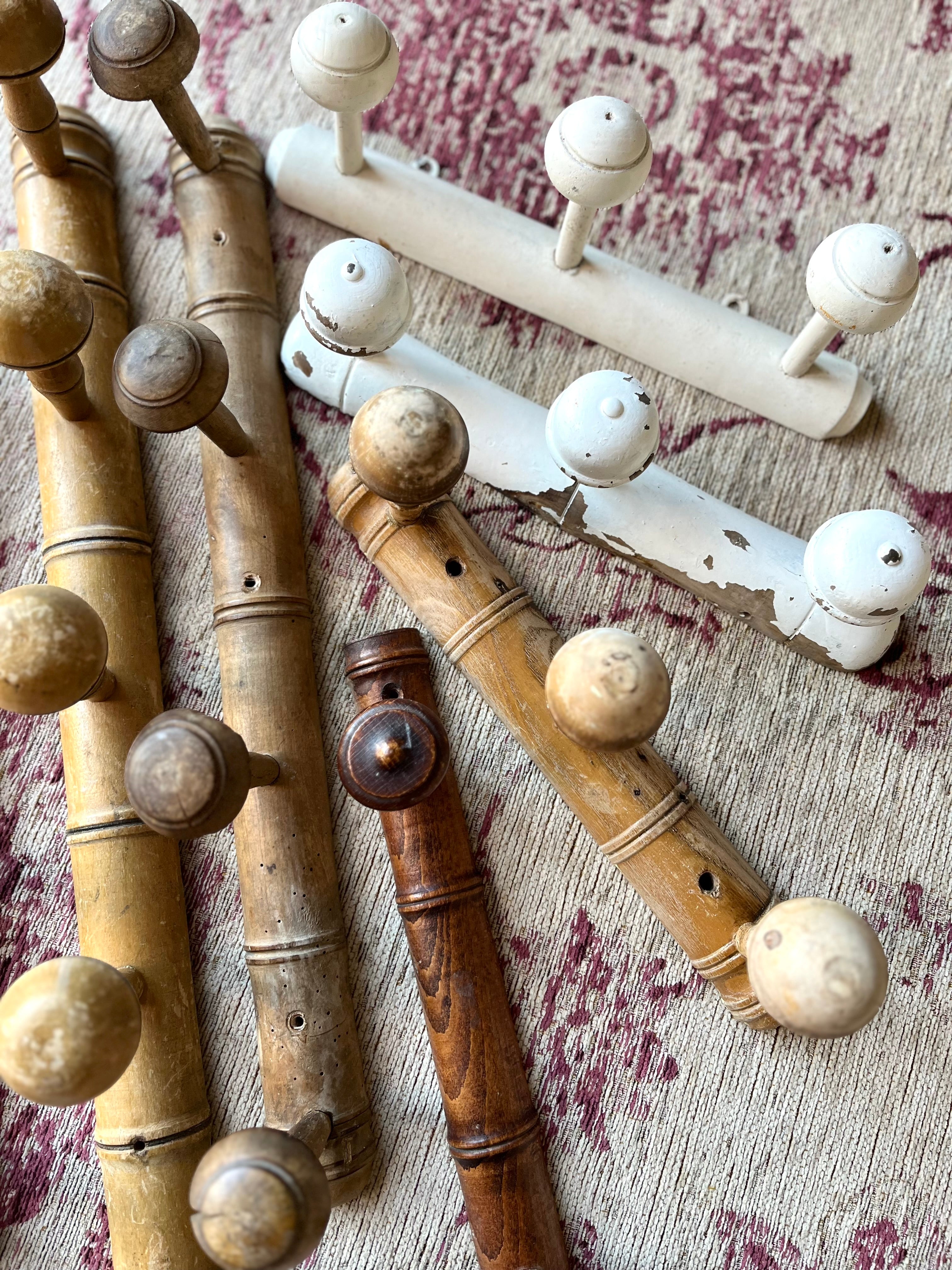 French faux bamboo pegs