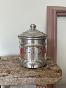 French painted canisters