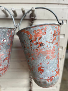 Antique fire buckets