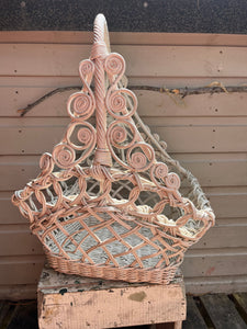 White decorative basket