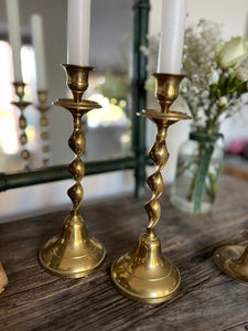 Brass candle holders