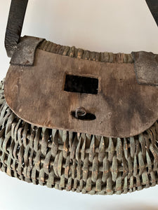 Antique fishing basket