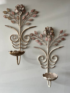 Vintage candle sconces