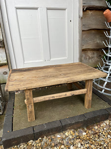 Small rustic coffee table