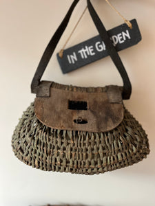Antique fishing basket