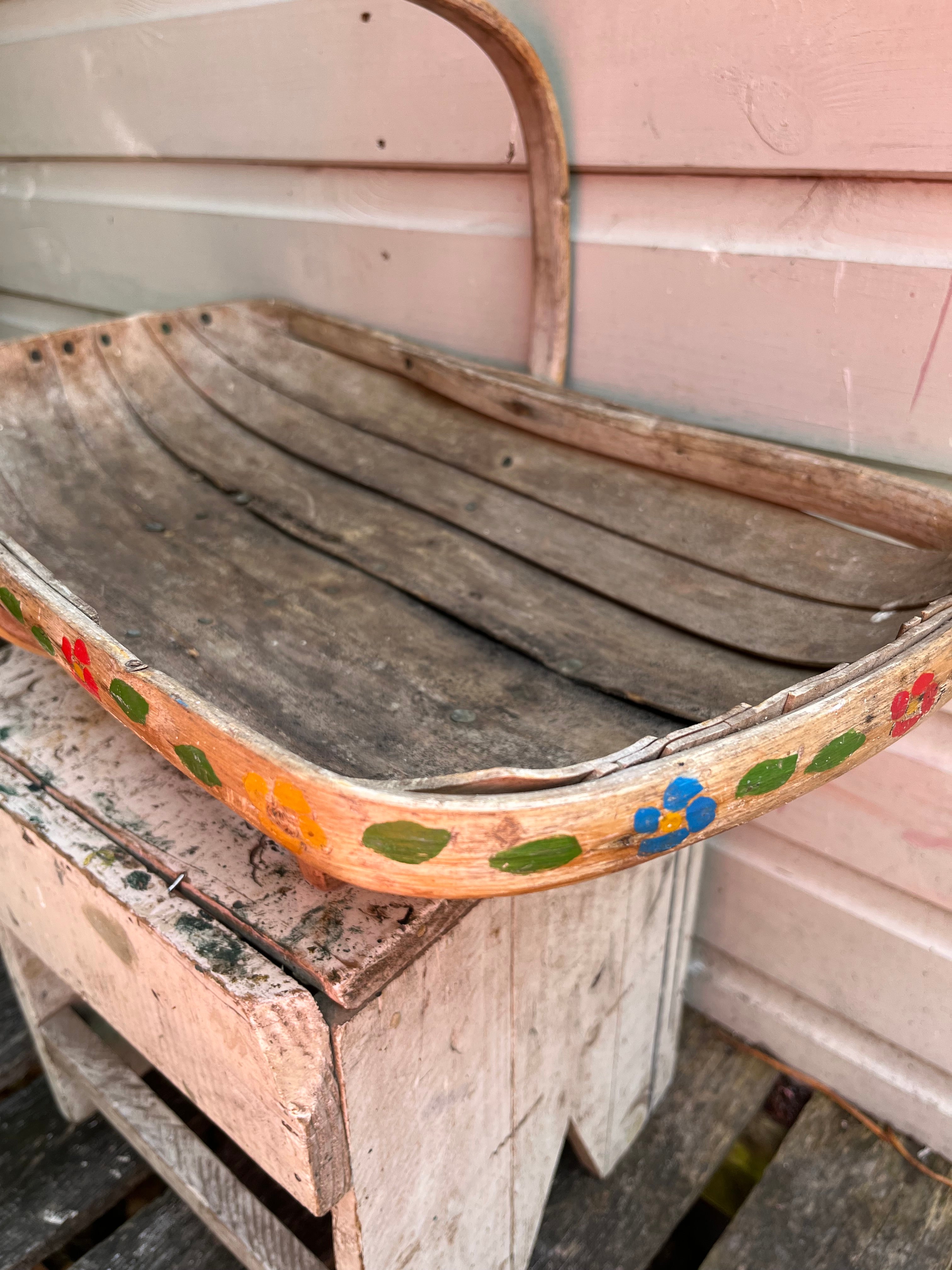 Painted trug