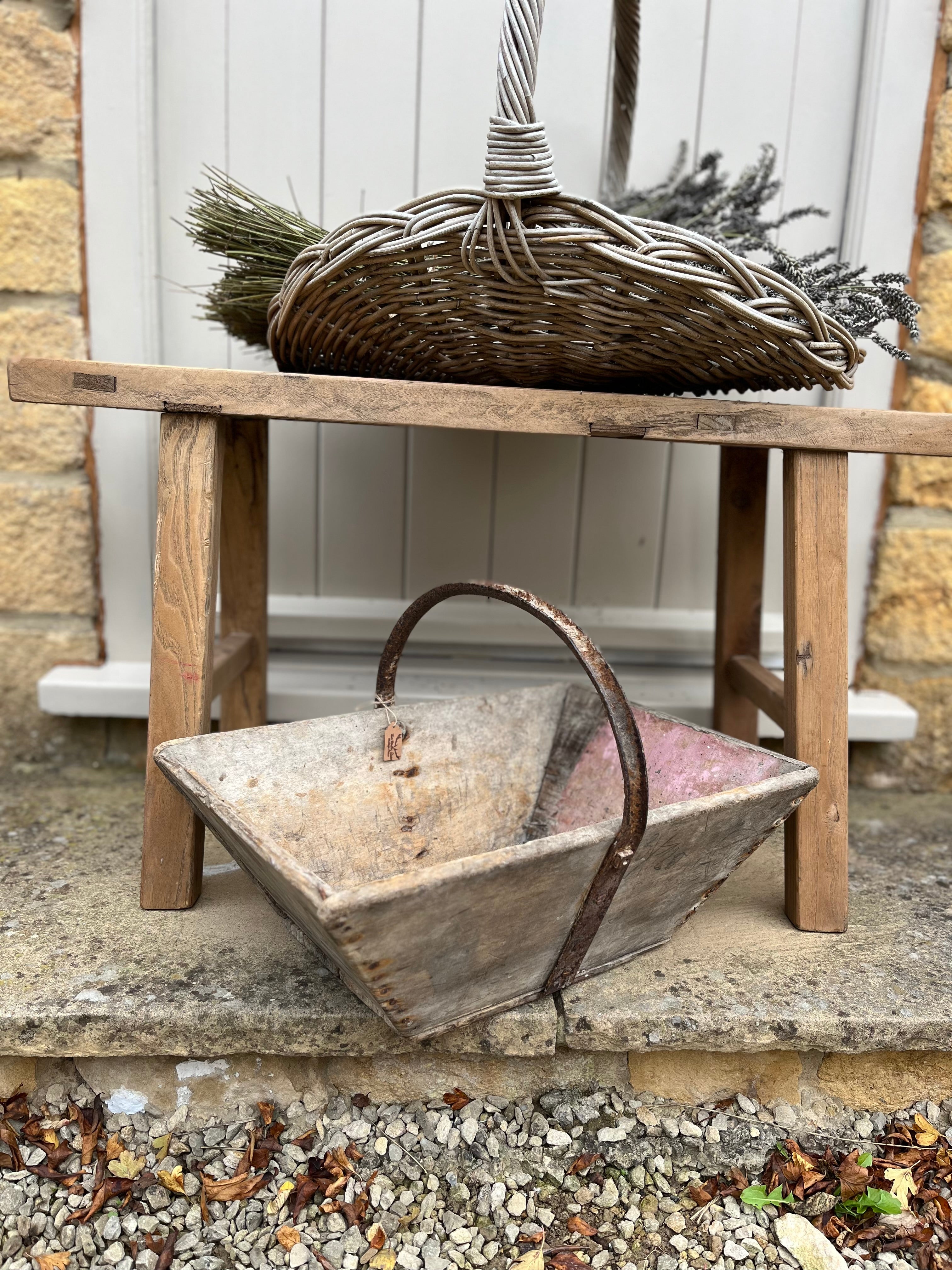 French wooden Trug