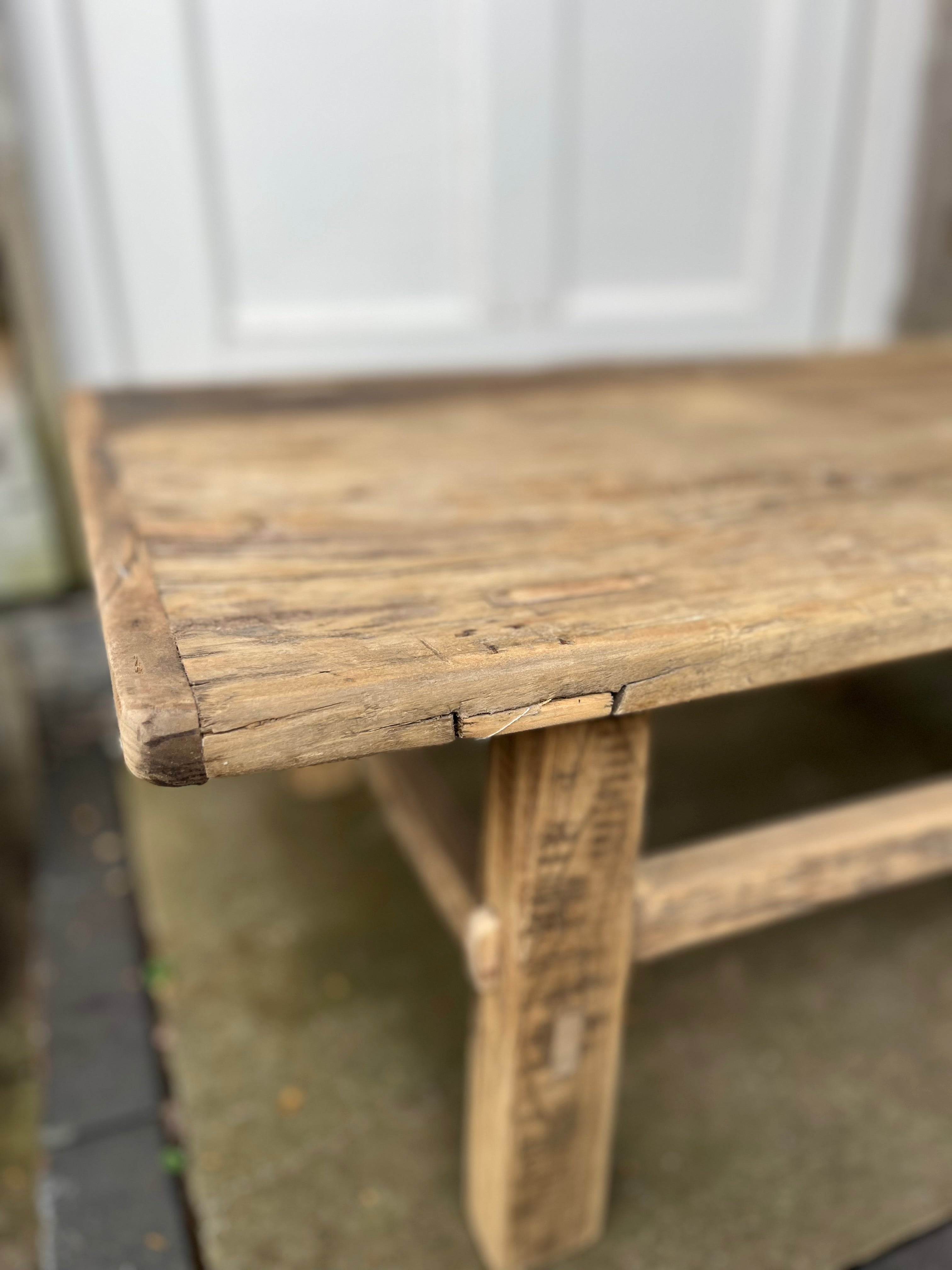 Small rustic coffee table