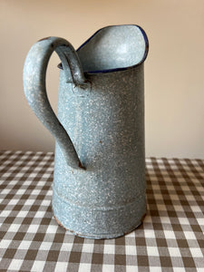 Dappled blue pitcher