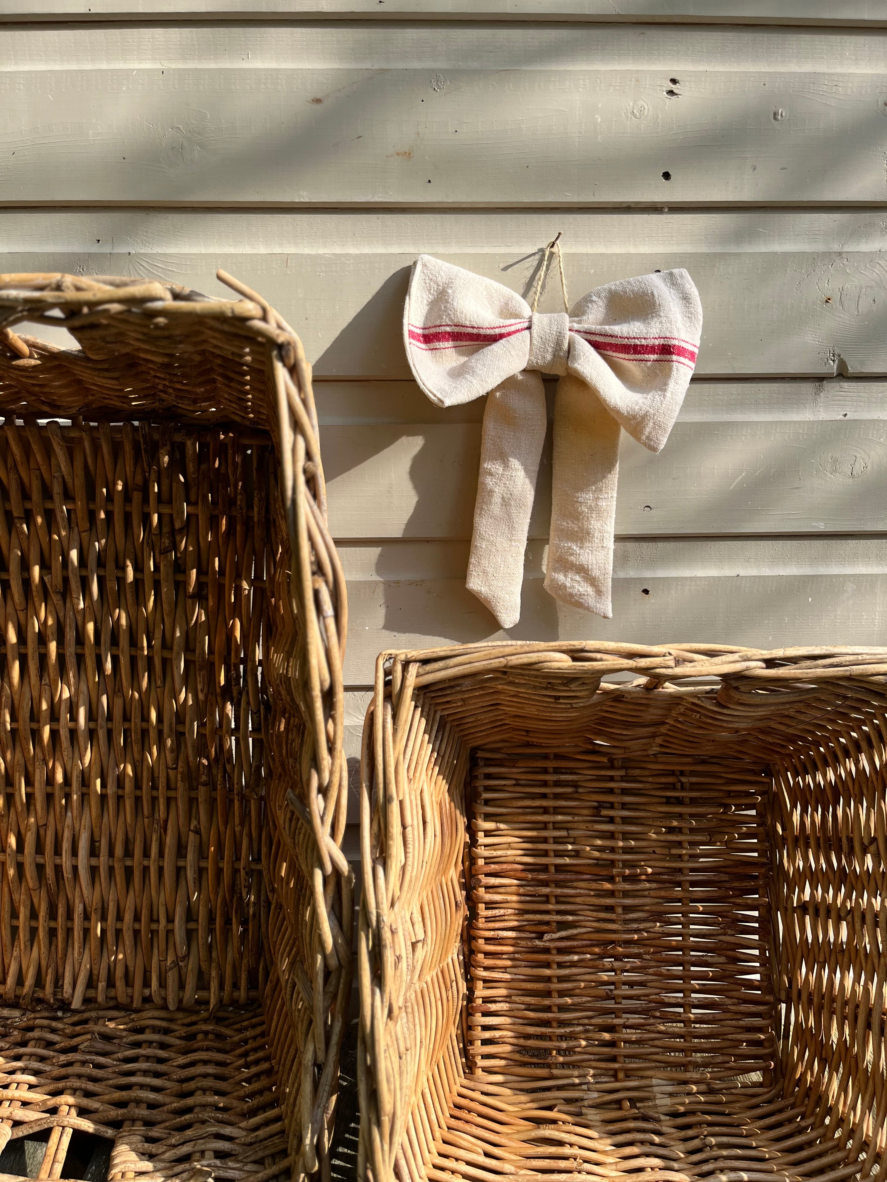 Vintage storage baskets