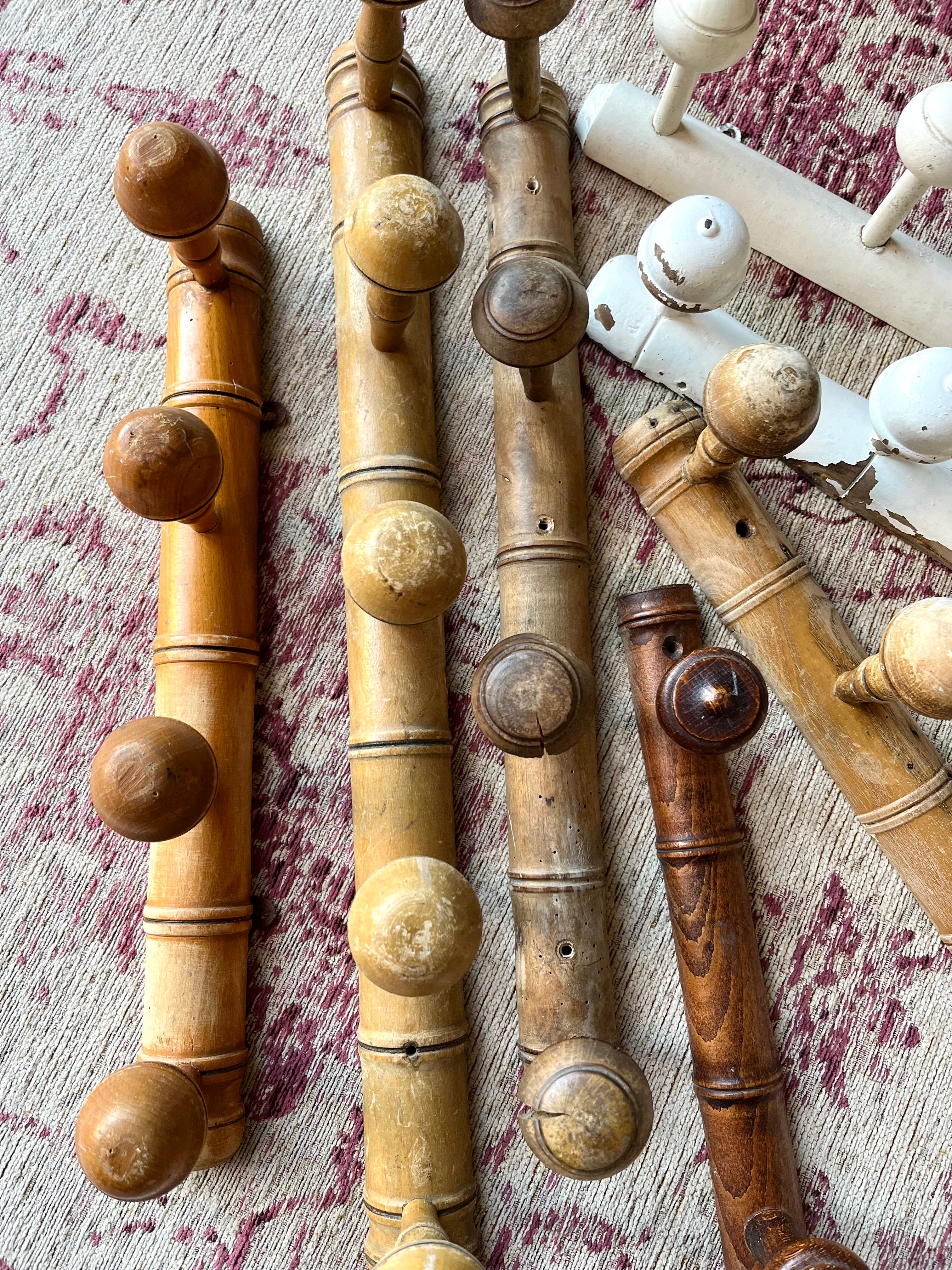 French faux bamboo pegs