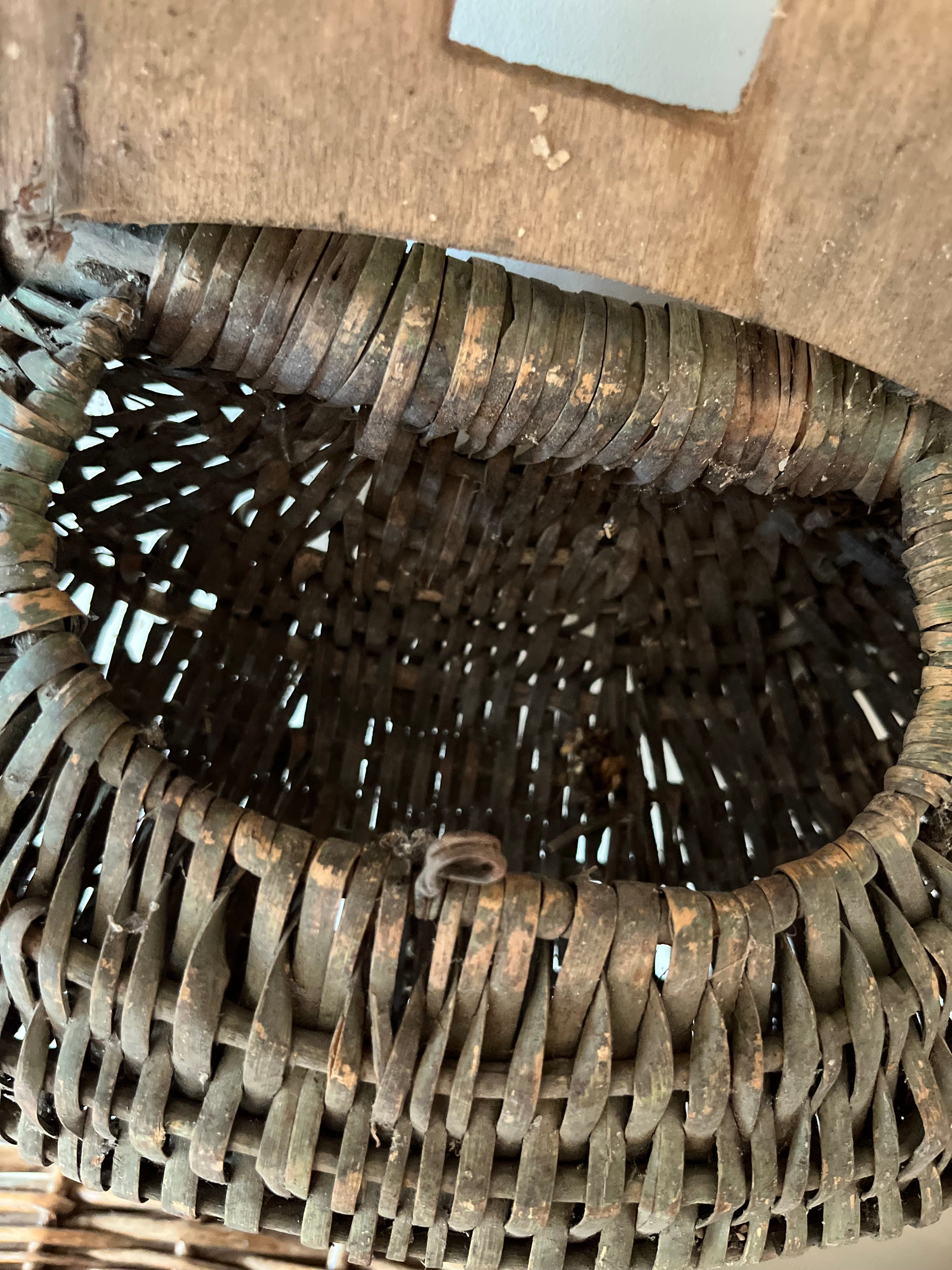 Antique fishing basket
