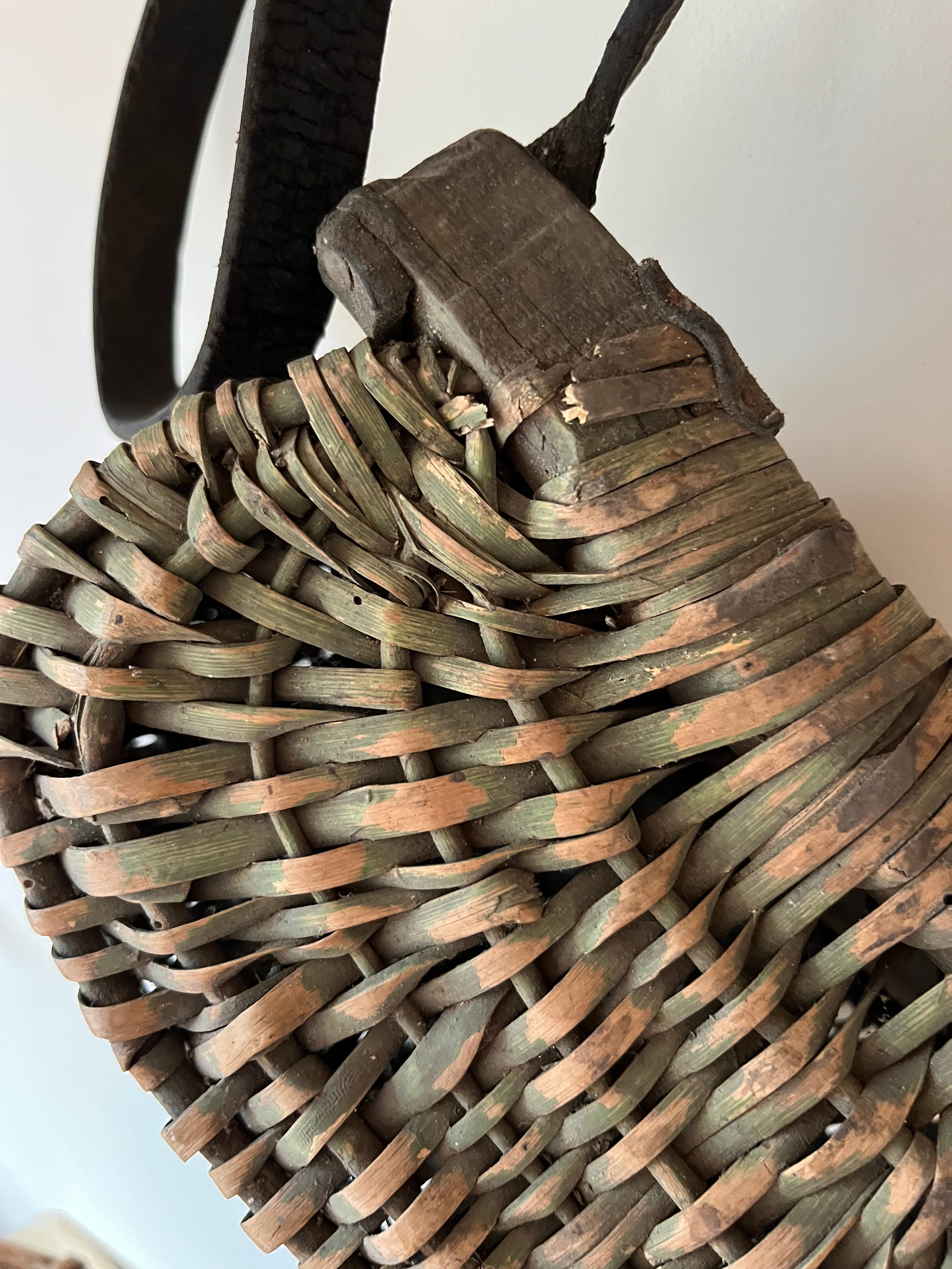 Antique fishing basket