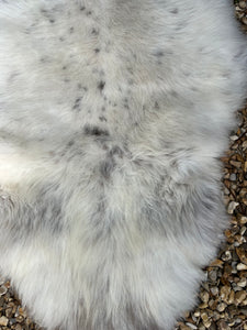 Dappled rare-breed sheepskin